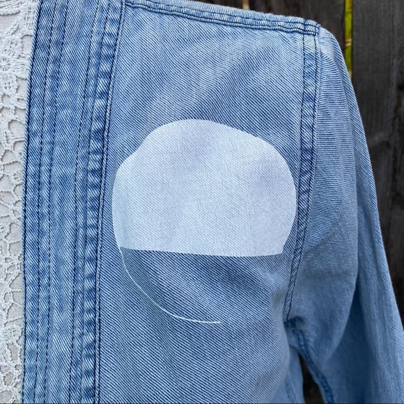 Freecity woman’s top Denim shirt size Small S - Picture 4 of 16